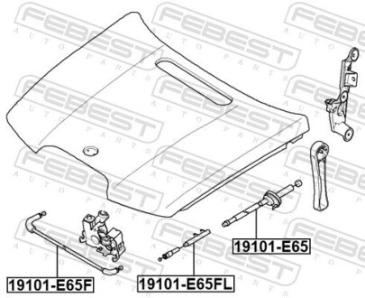 Фото 2 - Автозапчастина FEBEST 19101E65F