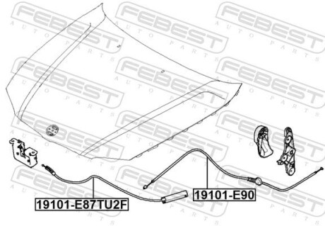 Фото 2 - Автозапчасть FEBEST 19101E87TU2F