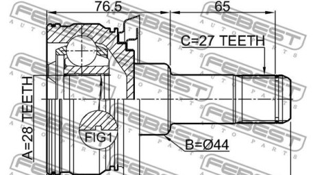 Фото 2 - ШРКШ FEBEST 1911-E70RR (1911E70RR)