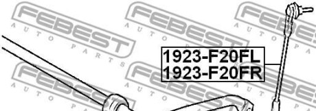 Фото 2 - Стойка стабилизатора FEBEST 1923-F20FR