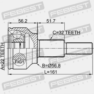 Фото 2 - ШРУС FEBEST 2010JOURR