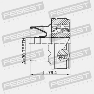Фото 2 - Елемент трансмісії FEBEST 2011NITSHA