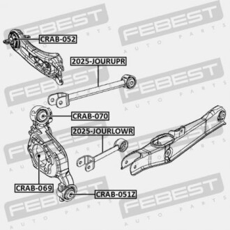 Фото 2 - Рычаг FEBEST 2025JOURLOWR