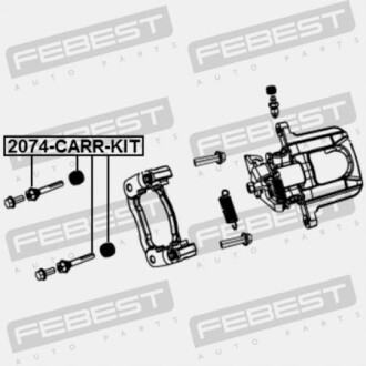 Фото 2 - Тормозной суппорт FEBEST 2074CARRKIT