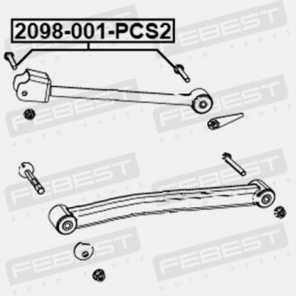 Фото 2 - Ричаг FEBEST 2098001PCS2