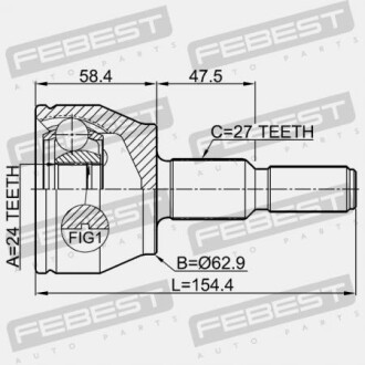 Фото 2 - ШРУС FEBEST 2110-CB7 (2110CB7)