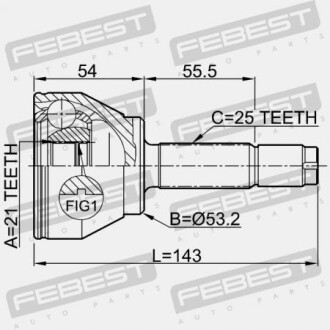 Фото 2 - ШРКШ FEBEST 2110-FUS