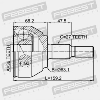 Фото 2 - ШРКШ FEBEST 2110KUGTD