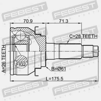 Фото 2 - ШРКШ FEBEST 2110TKE