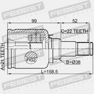 Фото 2 - ШРКШ FEBEST 2111FUSATLH