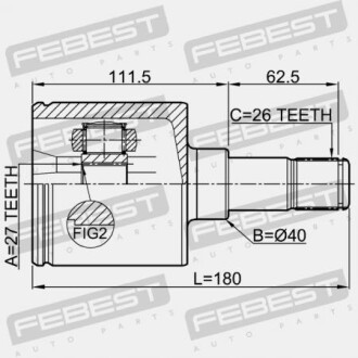 Фото 2 - ШРКШ FEBEST 2111-KUGALH (2111KUGALH)