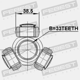 Фото 2 - ШРКШ FEBEST 2116GE33