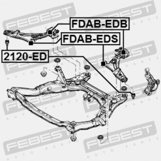 Фото 2 - Шарова опора FEBEST 2120ED