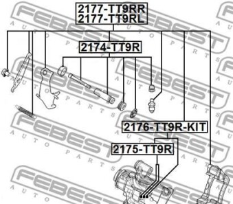 Фото 2 - Гальмівний супорт FEBEST 2177-TT9RL (2177TT9RL)