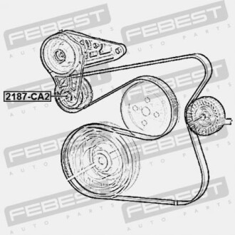 Фото 2 - Ролик ременя приводного FEBEST 2187CA2