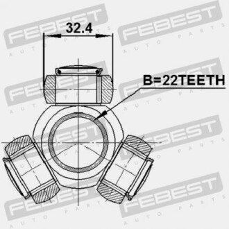 Фото 2 - ШРКШ FEBEST 2216SPA