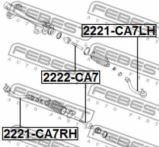 Фото 2 - Рульовий наконечник FEBEST 2221-CA7LH (2221CA7LH)