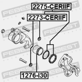 Фото 2 - Ремкомплект суппорта FEBEST 2275CERIIF