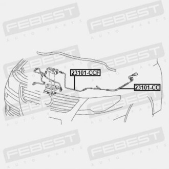 Фото 2 - Автозапчастина FEBEST 23101CCF