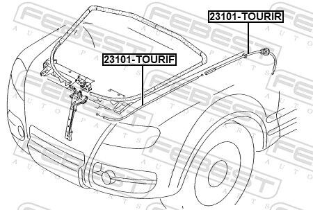Фото 2 - Автозапчастина FEBEST 23101TOURIR