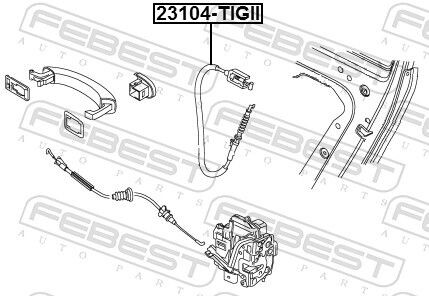 Фото 2 - Автозапчастина FEBEST 23104TIGII