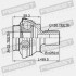 ШРУС внешн задний 33X59.5X36 AUDI A3/A3 Sportback (8P) 2003-2013 2310-CCR - (1K0598099) FEBEST 2310CCR (фото 2)