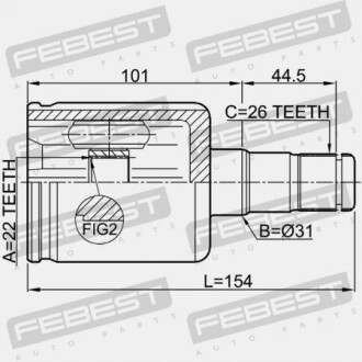 Фото 2 - ШРКШ FEBEST 2311PV