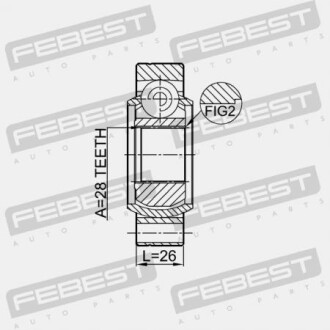 Фото 2 - ШРУС FEBEST 2311TR5RR