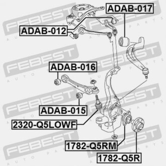 Фото 2 - Шарова опора FEBEST 2320-Q5LOWF (2320Q5LOWF)