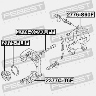 Фото 2 - Ремкомплект суппорта FEBEST 2377CT6F