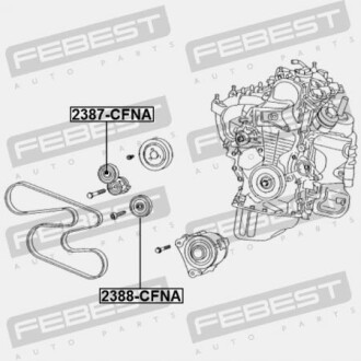 Фото 2 - Ролик ременя приводного FEBEST 2388CFNA