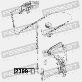 Фото 2 - Механізм склоочисника FEBEST 2399L
