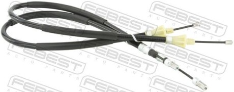 Трос ручного тормоза kit - ((7701475160, 7701478158)) FEBEST 24100SCIIR