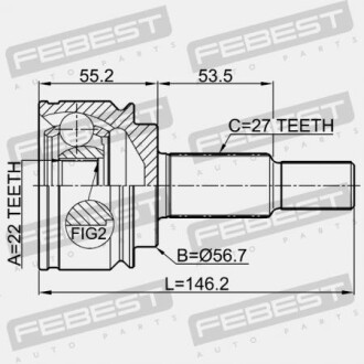 Фото 2 - ШРКШ FEBEST 2410KANGII