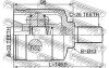 ШРКШ внутр. L 43x146.5 LOGAN/DUSTER 1.2-1.6 12- 26z/33z - (391016521R) FEBEST 2411-DUSTLH (фото 2)