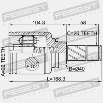 Фото 2 - ШРКШ FEBEST 2411-KANGIILH (2411KANGIILH)