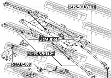 Фото 2 - Рычаг FEBEST 2425-DUSTR2