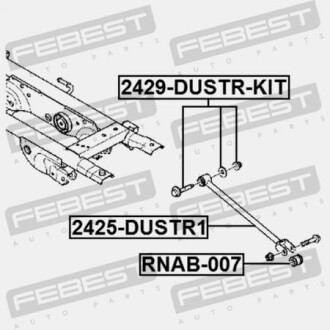 Фото 2 - Рульова тяга FEBEST 2429-DUSTR-KIT (2429DUSTRKIT)