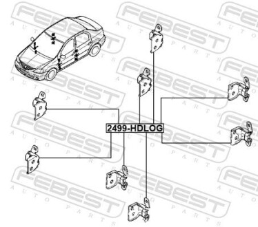 Фото 2 - Автозапчасть FEBEST 2499HDLOG