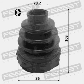 Фото 2 - Пильовик ШРКШ FEBEST 2515BOX3DT