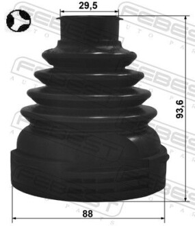 Фото 2 - Автозапчасть FEBEST 2515P-JUMPT (2515PJUMPT)