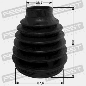 Фото 2 - Пыльник ШРУС FEBEST 2517C5II