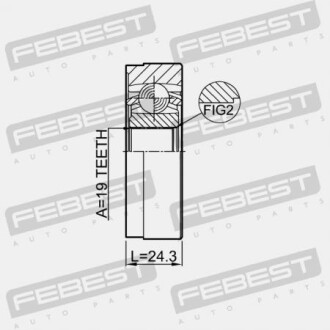 Фото 2 - Елемент трансмиссии FEBEST 2711XC60SHA