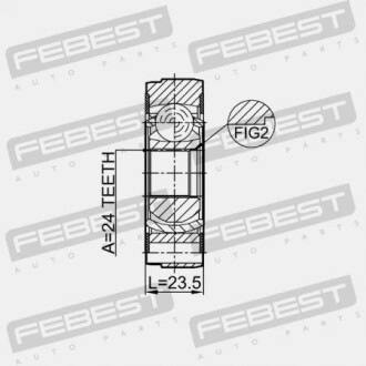 Фото 2 - Елемент трансмісії FEBEST 2711XC90SHA