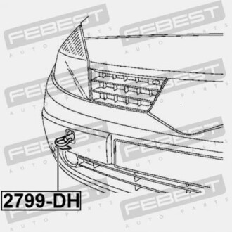 Фото 2 - Автозапчасть FEBEST 2799DH