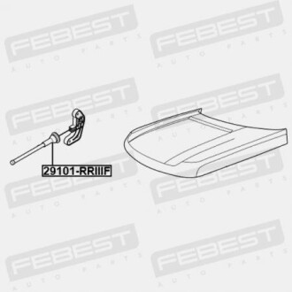 Фото 2 - Капот (кузов) FEBEST 29101RRIII