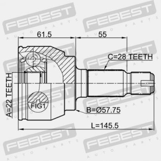 Фото 2 - ШРКШ FEBEST 2910FLIIR
