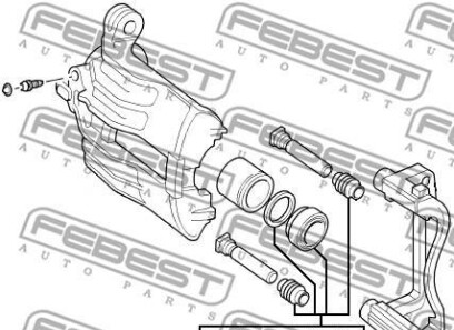 Фото 2 - Ремкомплект суппорта FEBEST 2975-FLIF (2975FLIF)