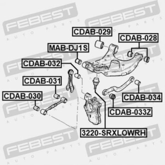Фото 2 - Шаровая опора FEBEST 3220SRXLOWRH