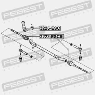 Фото 2 - Кардан рулевого вала FEBEST 3226ESC